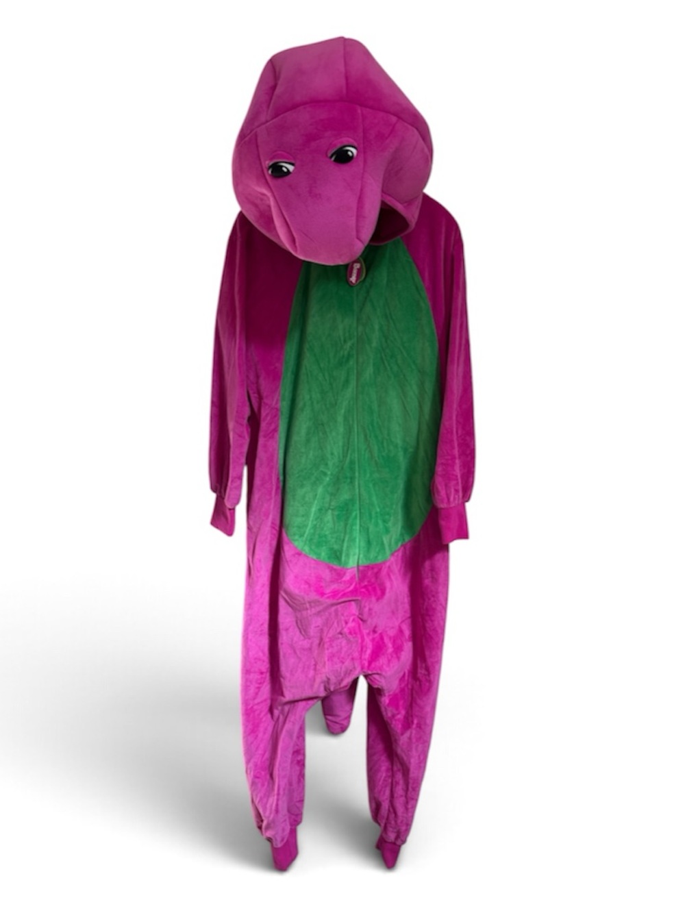 Barney Dinosaur Adult Costume S/M Purple Green Spirit Halloween Full Body Mascot